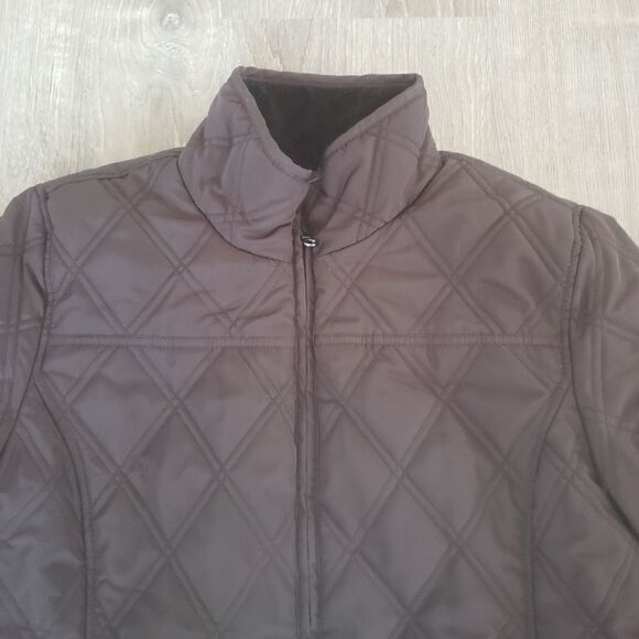 Weatherproof Garment Company Women's Reversible Brown Size M Quilted Jacket Coat - Picture 2 of 8